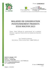 MACFAN : CR ESSAI POSITIONNEMENT PRODUIT 2023