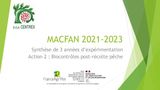 MACFAN MONILIA PECHE SYNTHESE ESSAIS BIOCONTROLES POST RECOLTE 2021-2023