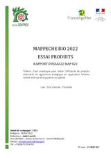 CR ESSAI PUCERONS PECHE N°1 2022