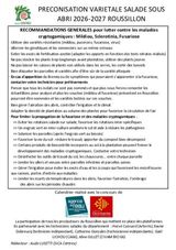 PRECONISATION VARIETALE SALADE ABRI