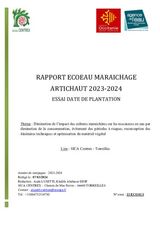 ESSAI DECALAGE DATES DE PLANTATION