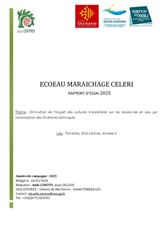 Essais goutte à goutte et paillages celeri 2025